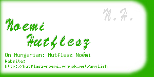 noemi hutflesz business card